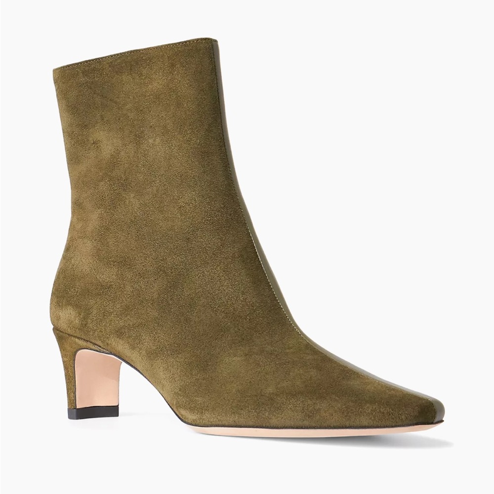 Staud Wally Split Ankle boots Avocado
